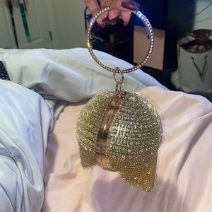 Fashion nova gold embellished purse ✨